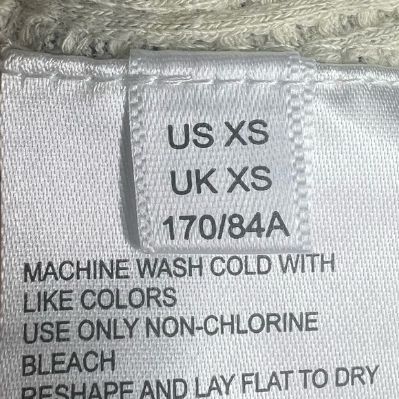 PILCRO by Anthropologie V-Neck Multicolor Waffle Knit Long Sleeve Top XS - Picture 4 of 8